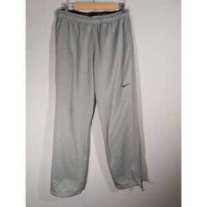 Nike Therma-Fit Mens Gray Training Relaxed Sweatpants Sz L Loose Fit Streetwear